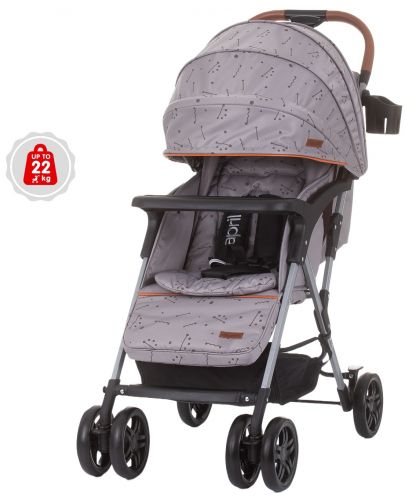 Бебешка лятна количка Chipolino - Ейприл, Графит - 1