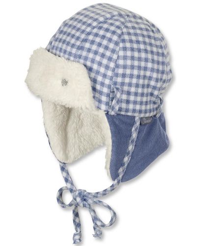 Бебешка зимна шапка-ушанка Sterntaler - За момчета, 47 cm, 9-12 месеца - 1