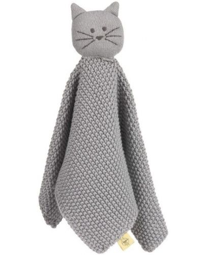 Бебешка играчка-кърпа за гушкане Lassig - Little Chums, Cat - 1
