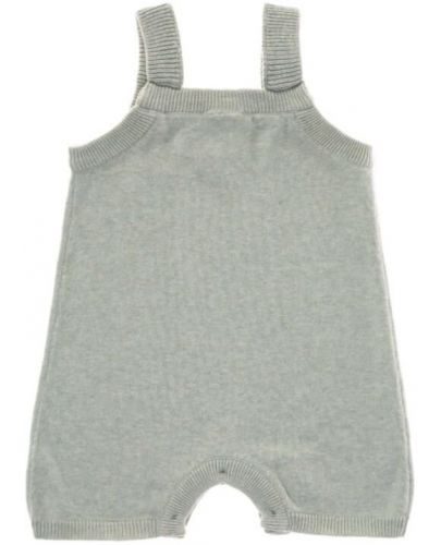 Бебешки гащеризон Lassig - Cozy Knit Wear, 74-80 cm, 7-12 месеца, сив - 1