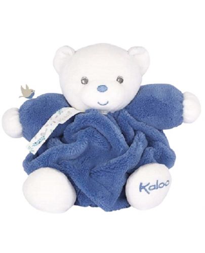 Бебешка мека играчка Kaloo - Мече, Ocean blue, 18 сm - 2