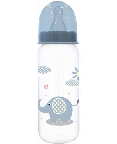 Бебешко шише Lorelli Baby Care - Simple, 250 ml, синьо - 1