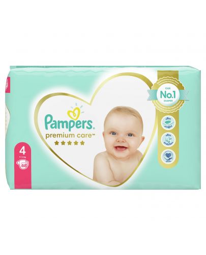 Бебешки пелени Pampers - Premium Care 4, 68 броя  - 3