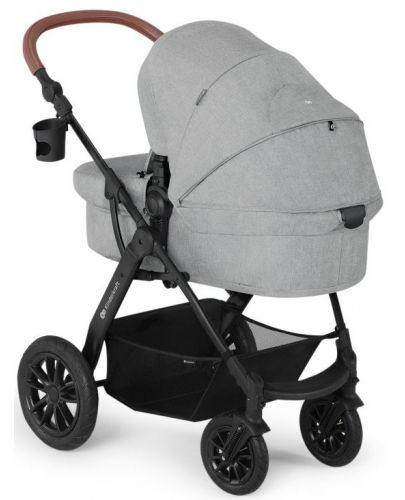 Бебешка количка 3 в 1 KinderKraft - Xmoov, светлосива - 4