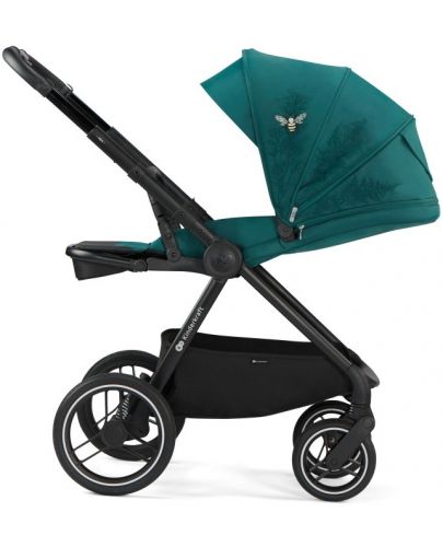 Бебешка количка 2 в 1 KinderKraft - Nea, тъмнозелена - 4