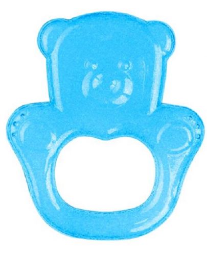 Бебешка гризалка Babyоno - Мече, синя - 1