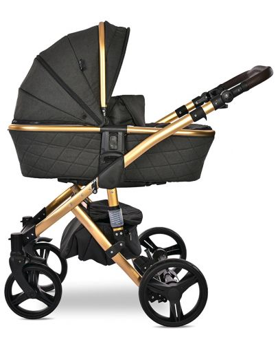 Бебешка количка Lorelli - Rimini Premium, Black Jasper - 2
