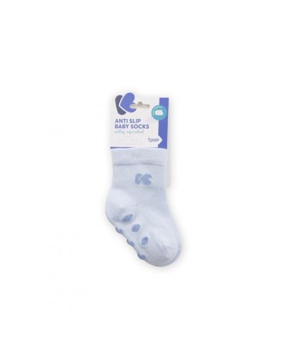 Бебешки чорапи против подхлъзване Kikka Boo - Памучни, 2-3 години, светлосини - 1