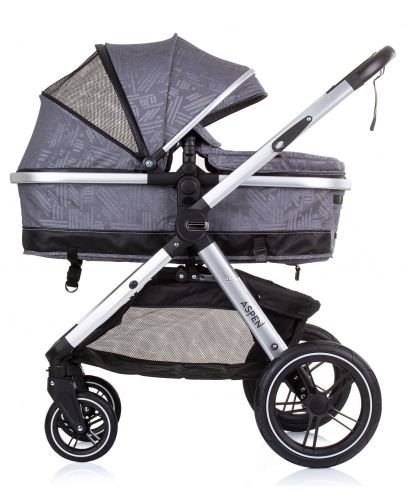 Бебешка количка с трансформираща се седалка Chipolino - Аспен, Графит - 3