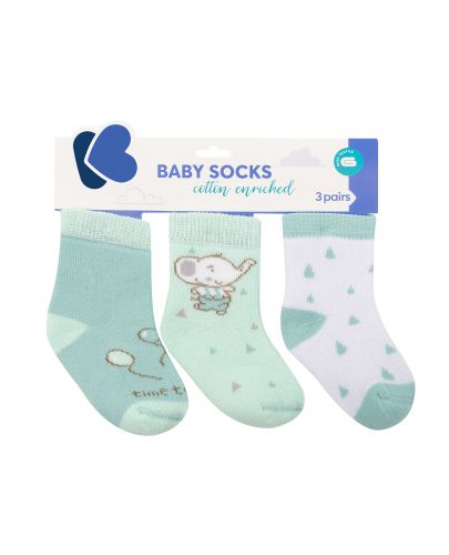 Бебешки чорапи Kikka Boo Elephant Time - Памучни, 6-12 месеца - 1