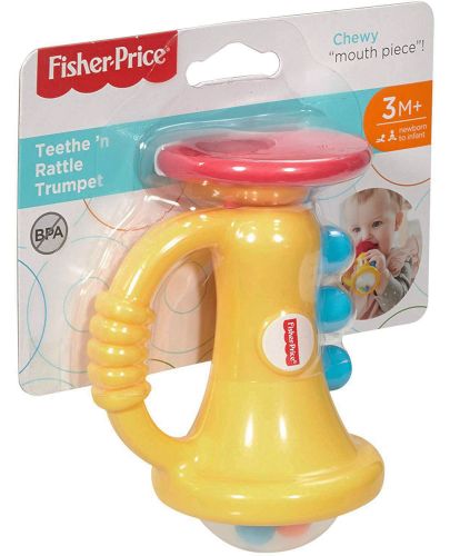 Бебешка играчка за дъвчене Fisher Price - Тромпет - 4
