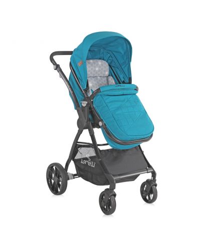 Бебешка комбинирана количка Lorelli - Starlight, синя - 4