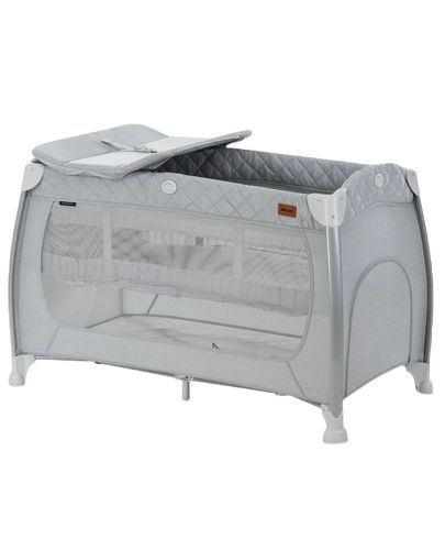Бебешка кошара Hauck - Play N Relax Center, Quilted Grey - 1
