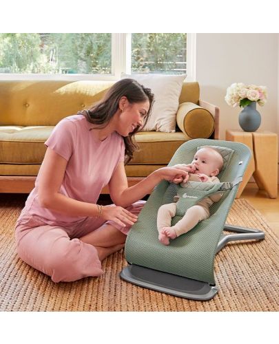 Бебешки шезлонг 3 в 1 Ergobaby - Evolve, Sage Green - 9