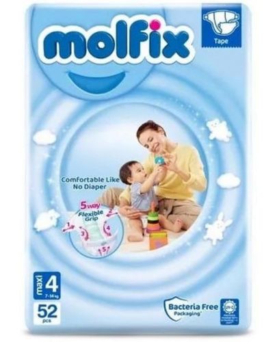 Бебешки пелени Molfix Jumbo - Maxi, 7-14 kg, 52 броя - 1