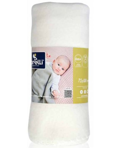 Бебешко одеяло Lorelli - Полар, 75 х 100 cm, White  - 2