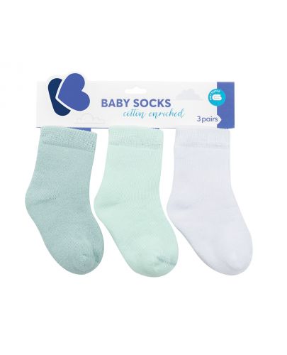 Бебешки чорапи Kikka Boo - Памучни, 0-6 месеца - 1