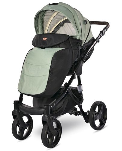 Бебешка количка Lorelli - Rimini Premium, Green - 6