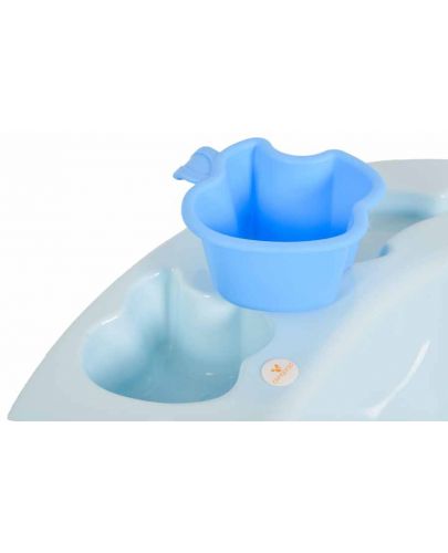 Бебешка вана с подложка Cangaroo - Larissa, 89 cm, синя - 5