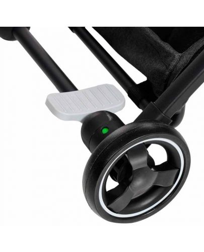Бебешка количка Zizito - Luka, с покривало за крачета, сива с камуфлаж - 7