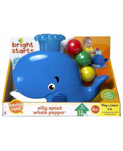 Бебешка играчка Bright Starts - Кит с топчета - 3