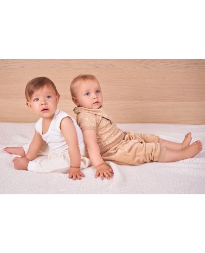 Бебешки потури Bio Baby - 86 cm, 12-18 месеца, бежови - 2