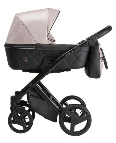 Бебешка количка 3 в 1 Tutek - Diamos VX, Black/Rose - 1