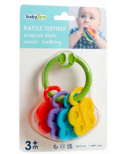 Бебешка дрънкалка BabyJem - Green - 7