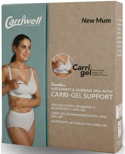 Безшевен сутиен за кърмачки Carriwell - 3100, GelWire, размер S, бял - 7