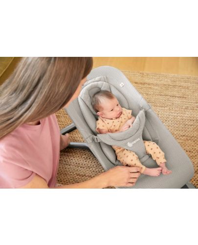 Бебешки шезлонг 3 в 1 Ergobaby - Evolve, Light Grey - 5