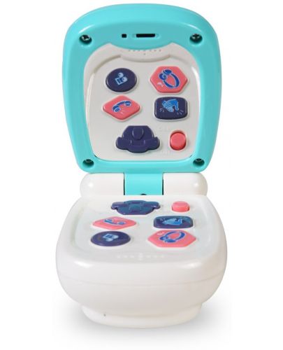 Бебешка играчка Moni - Телефон с капаче K999-95B, Green - 3