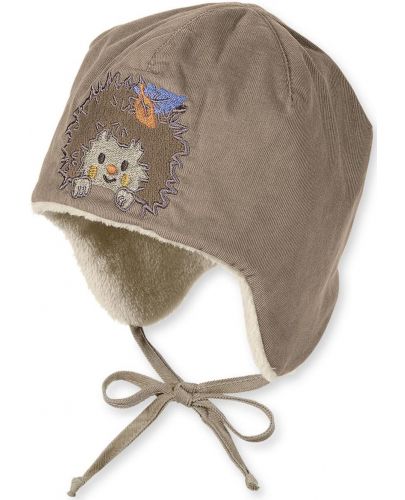 Бебешка зимна шапка Sterntaler - Ежко, 41 cm, 4-5 месеца, кафява - 1