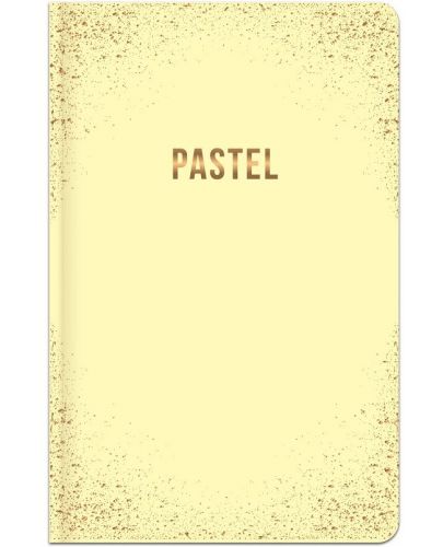 Бележник Lastva Pastel - А6, 96 л, офсет, редове, жълт - 1