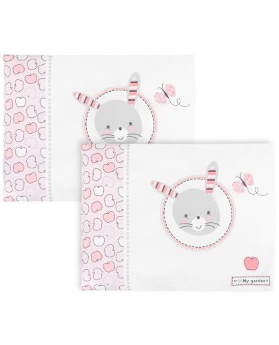 Бебешки калъфки Kikka Boo - Pink Bunny, 2 броя - 1