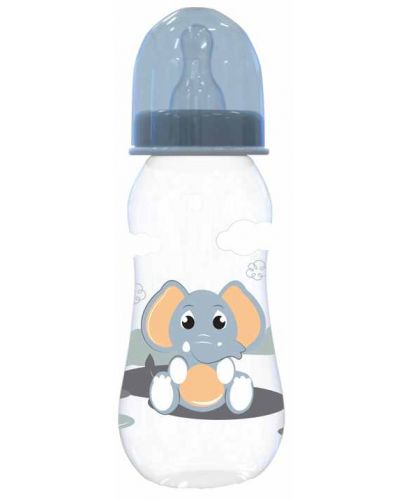 Бебешко шише Lorelli Baby Care - 250 ml, синьо - 1