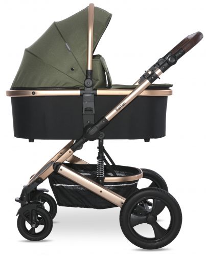 Бебешка количка с твърд кош Lorelli - Boston, Loden Green - 5