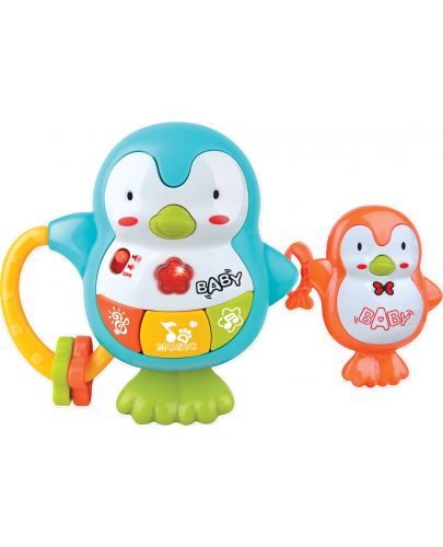 Бебешка играчка RS Toys - Пингвинчета със звук и светлина - 2