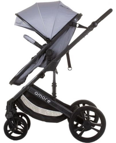 Бебешка количка Chipolino - Аморе, пепелно сиво - 6