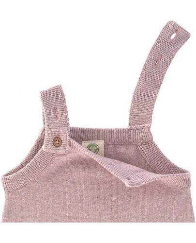 Бебешки гащеризон Lassig - Cozy Knit Wear, 50-56 cm, 0-2 месеца, розов - 3