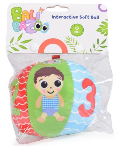 Бебешка играчка Bali Bazoo - Мека топка  - 3