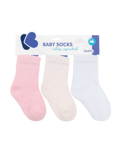 Бебешки чорапи Kikka Boo - Памучни, 2-3 години, розови - 1