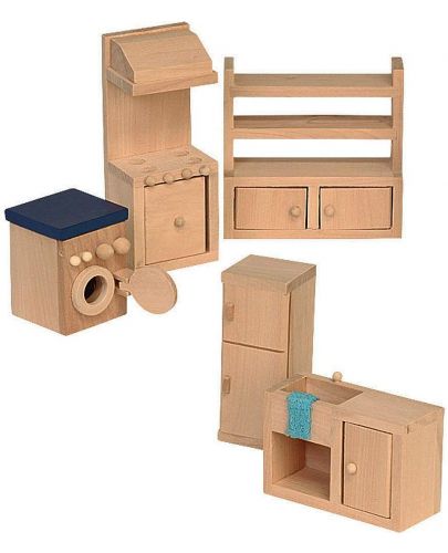 Комплект мини мебели от дърво Beluga - Кухня - 1