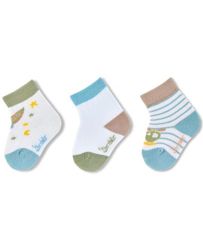 Бебешки къси чорапки Sterntaler - 3 чифта, 15/16, 4-6 месеца - 2