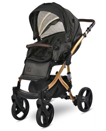 Бебешка количка Lorelli - Rimini Premium, Black Jasper - 5