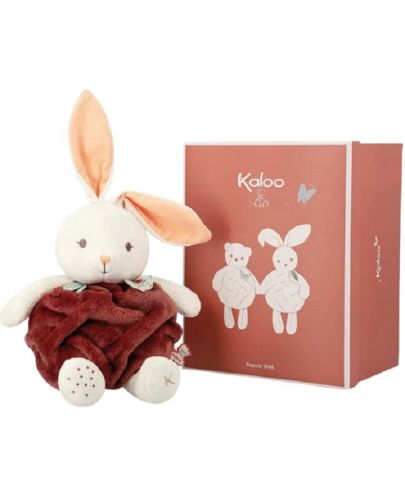 Бебешка плюшена играчка Kaloo - Bubble of Love, Зайче Cinnamon, 30 сm - 3