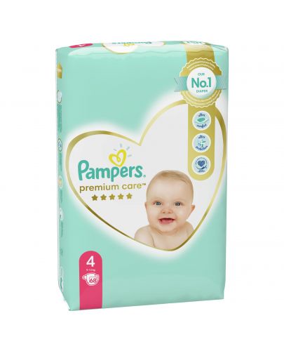 Бебешки пелени Pampers - Premium Care 4, 68 броя  - 1