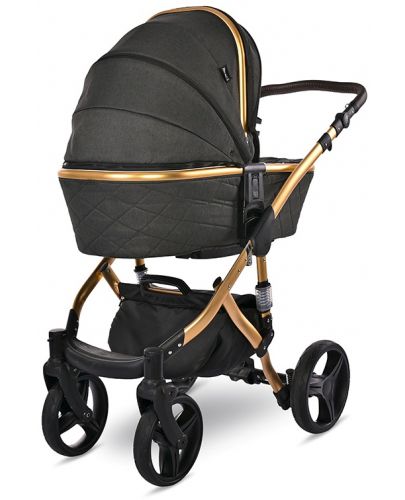 Бебешка количка Lorelli - Rimini Premium, Black Jasper - 4