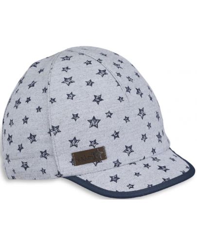 Бейзболна шапка с UV 50+ защита Sterntaler - С звездички, 51 cm, 18-24 месеца - 1