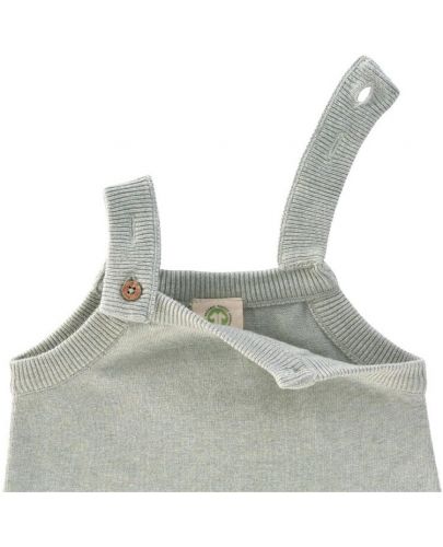 Бебешки гащеризон Lassig - Cozy Knit Wear, 74-80 cm, 7-12 месеца, сив - 3
