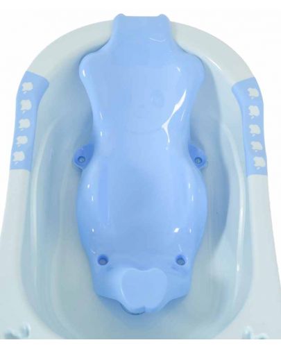 Бебешка вана с подложка Cangaroo - Larissa, 89 cm, синя - 2